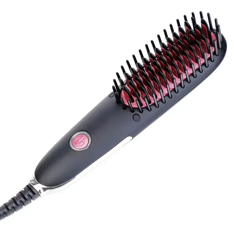 Brosse chauffante ionique pour cheveux et barbe - Violet