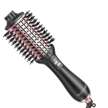 Brosse chauffante pour séchage et coiffage des cheveux - Cuivre