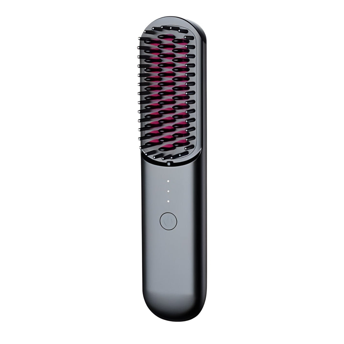 Brosse lissante portable pour cheveux lisses en déplacement - Noir