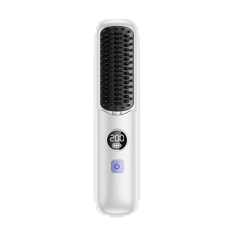 Brosse lissante sans fil pour cheveux lisses en déplacement