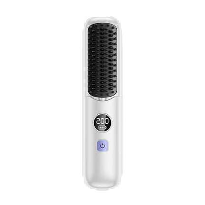 Brosse lissante sans fil pour cheveux lisses en déplacement
