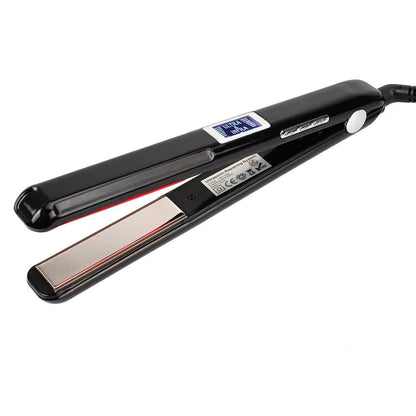 Lisseur infrarouge et ultrasonique pour cheveux hydratés et lisses - Blanc