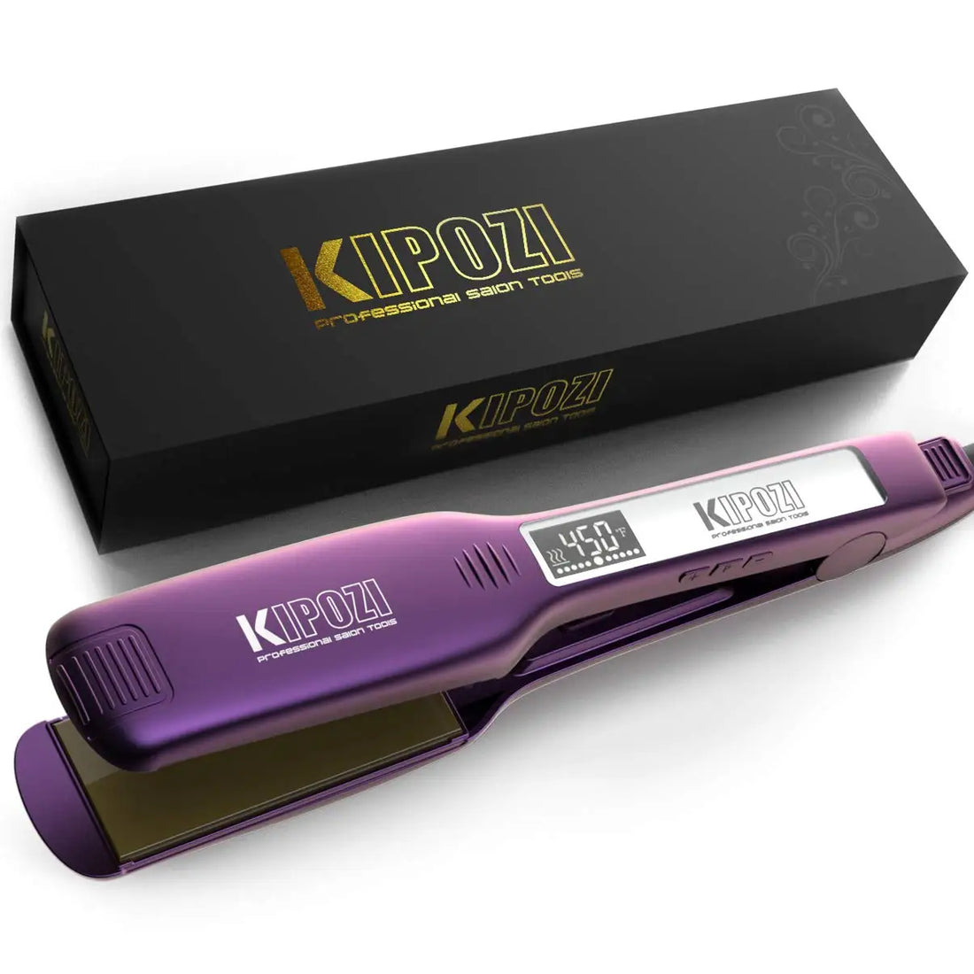 Lisseur professionnel en titane pour tous types de cheveux - Violet