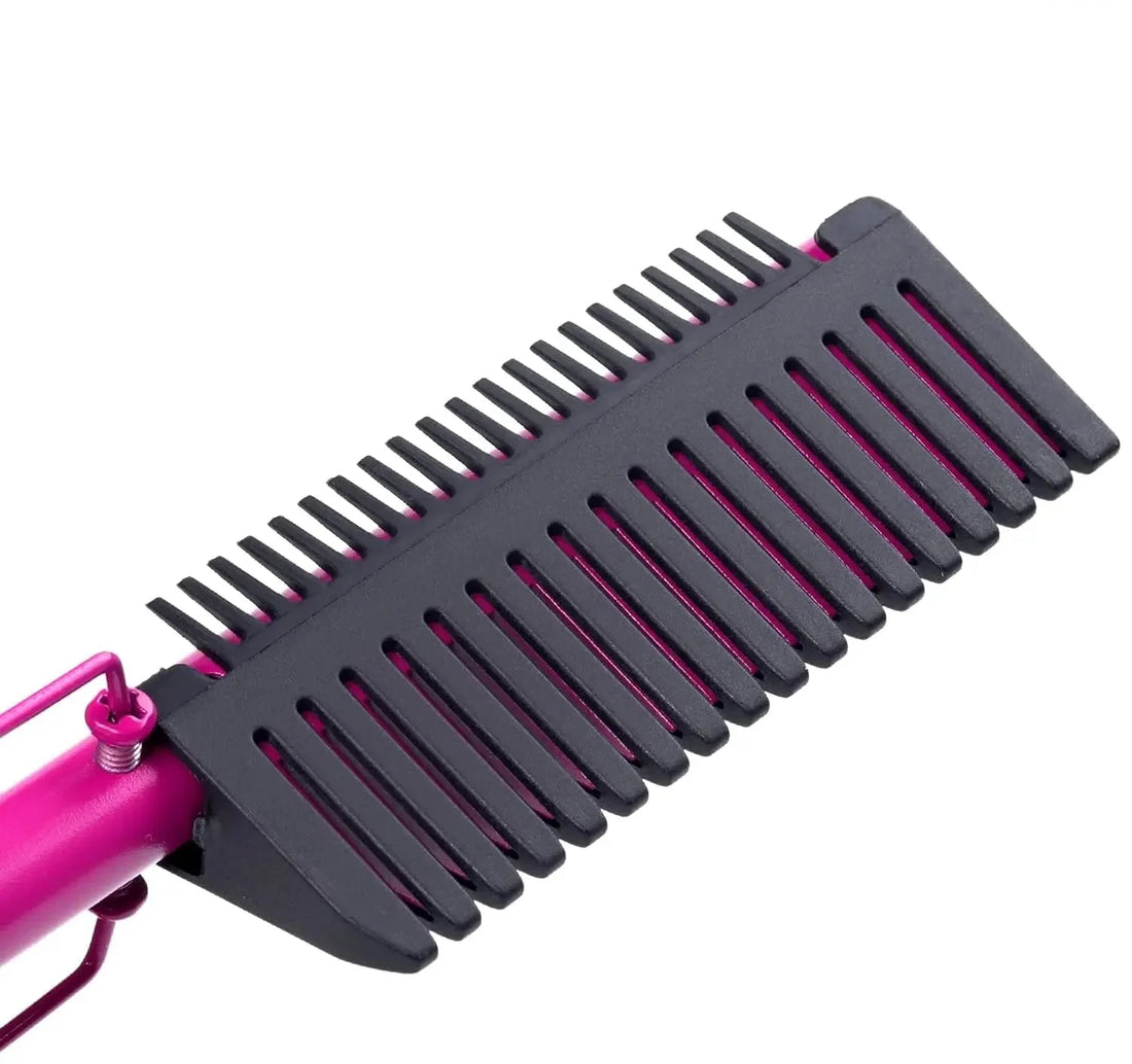 Peigne chauffant polyvalent pour cheveux et barbe